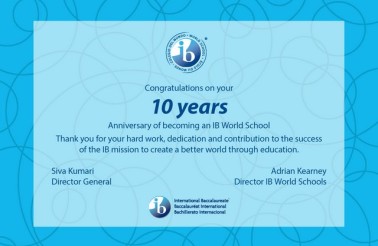 list gratulacyjny 10-anniversary IB WIS